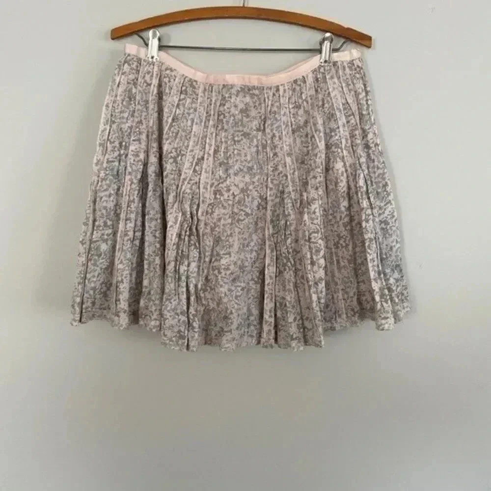 UO Staring at Stars Pink Floral Skirt